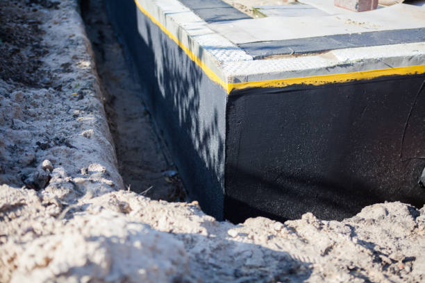 Residential Interior Drainage System installation at a Hanover Park, IL home by SJ Waterproofing Pros
